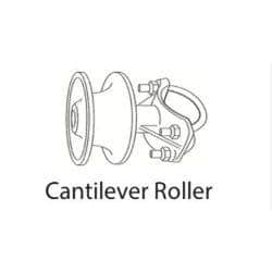 chain link cantilever roller