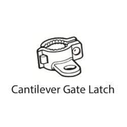 Chain Link Cantilever Gate Latch