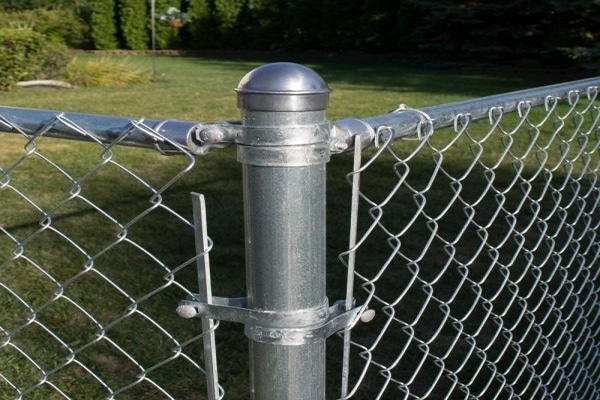 chain link fence posts